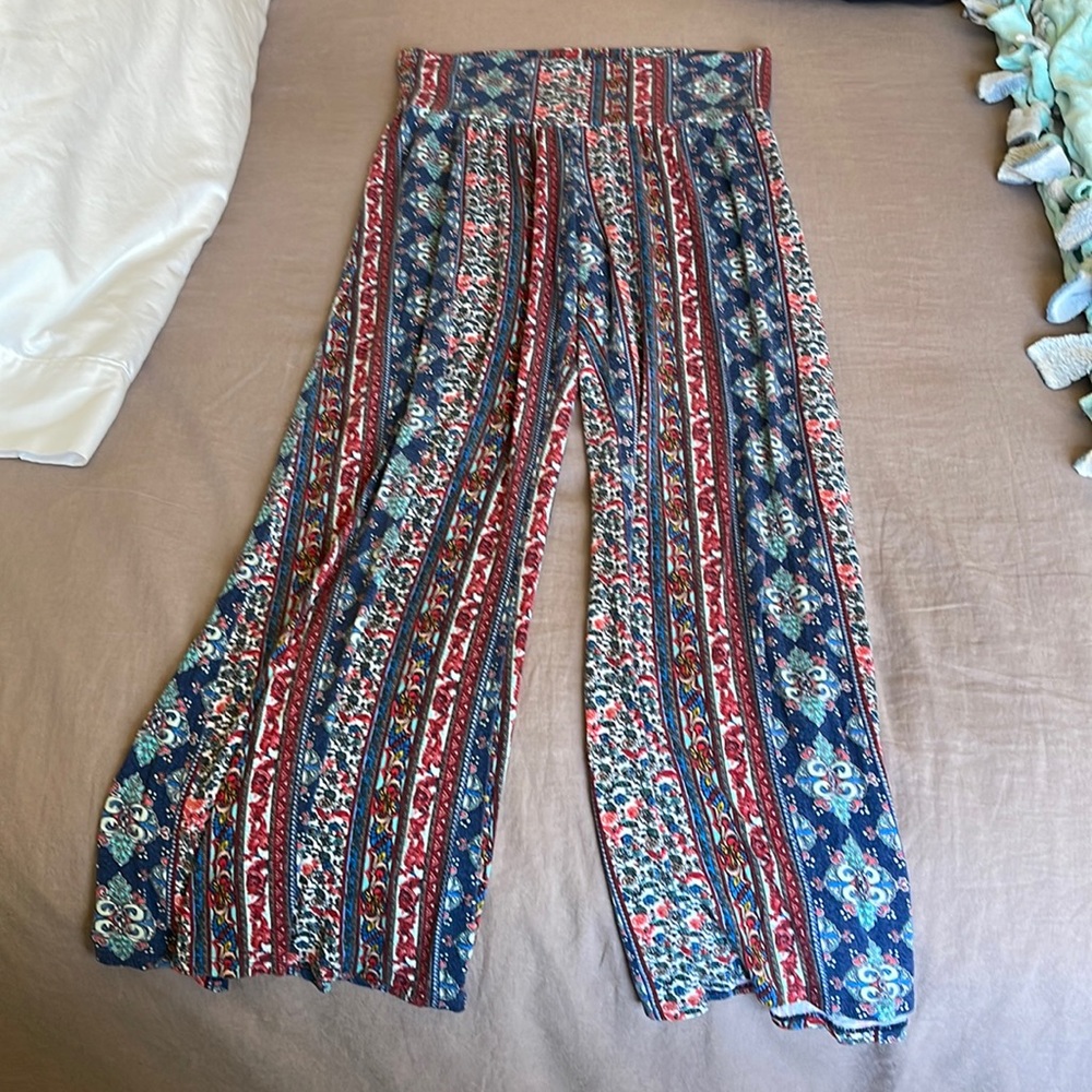 Colorful flowy pants
